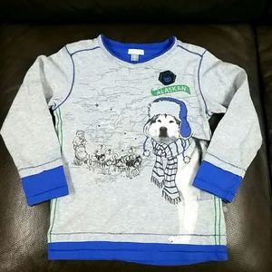 Petit Lem 4 adorable huskie t shirt